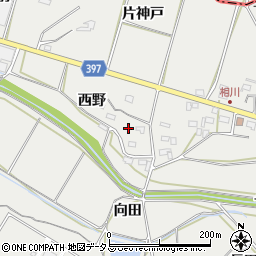 愛知県田原市相川町西野周辺の地図