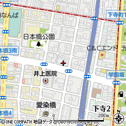 大阪府大阪市浪速区日本橋東1丁目11周辺の地図