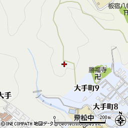 兵庫県神戸市須磨区大手丸尾山周辺の地図