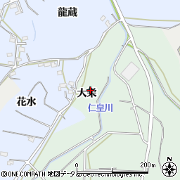 愛知県田原市六連町大栄周辺の地図