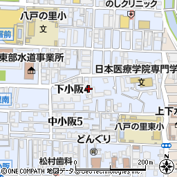 大阪府東大阪市下小阪4丁目9-33周辺の地図