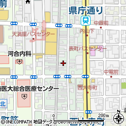岡山県岡山市北区表町周辺の地図
