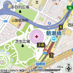 大阪プール周辺の地図