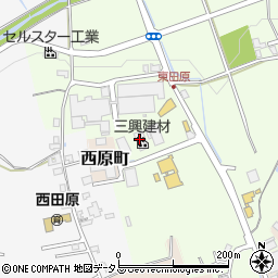 三興建材株式会社名張工場周辺の地図
