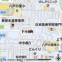 大阪府東大阪市下小阪4丁目7-14周辺の地図
