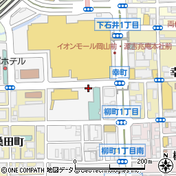 オリックスレンタカー岡山駅東口店周辺の地図
