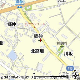 愛知県田原市神戸町北高畑115周辺の地図