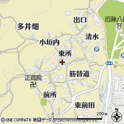 兵庫県神戸市須磨区多井畑東所周辺の地図