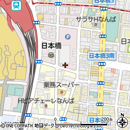 タイムズカーレンタル　なんば駅前店周辺の地図