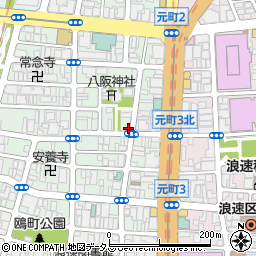 セブンイレブン大阪元町２丁目店周辺の地図