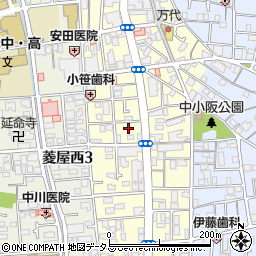 大阪府東大阪市小阪本町1丁目14-8周辺の地図