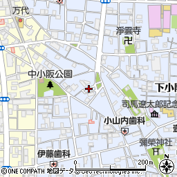 大阪府東大阪市下小阪1丁目18周辺の地図