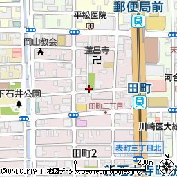東田町公園トイレ周辺の地図