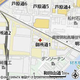 兵庫県神戸市兵庫区御所通1丁目3周辺の地図