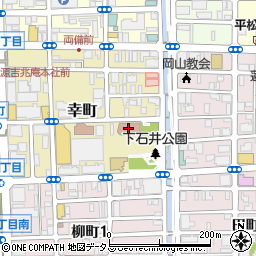 岡山市役所　西川アイプラザ友好交流サロン周辺の地図