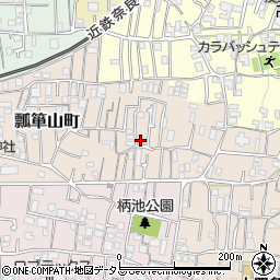 大阪府東大阪市瓢箪山町22-16周辺の地図