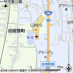 西松屋奈良古市店周辺の地図