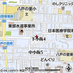 大阪府東大阪市下小阪4丁目7-5周辺の地図