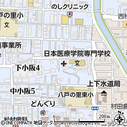 大阪府東大阪市下小阪4丁目9-11周辺の地図