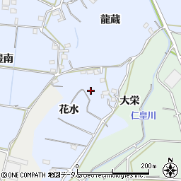 愛知県田原市豊島町花水周辺の地図