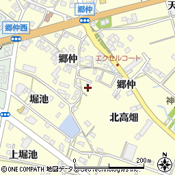 愛知県田原市神戸町郷仲80周辺の地図
