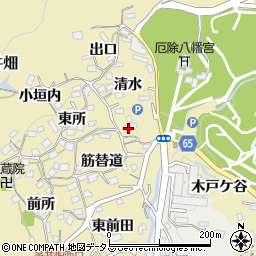 兵庫県神戸市須磨区多井畑清水25-4周辺の地図