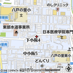 大阪府東大阪市下小阪4丁目7-9周辺の地図
