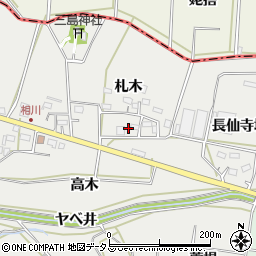 愛知県田原市相川町札木29周辺の地図