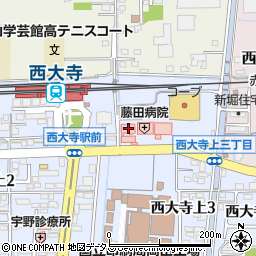 藤田病院周辺の地図