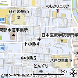 大阪府東大阪市下小阪4丁目9-2周辺の地図