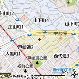 メゾン戸崎通周辺の地図