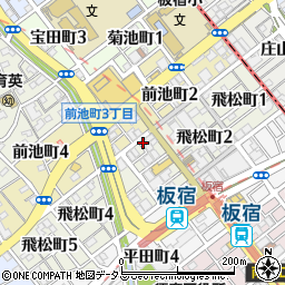 岡本宝飾周辺の地図
