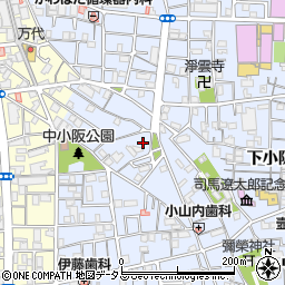 大阪府東大阪市下小阪1丁目17-13周辺の地図