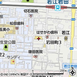 コノミヤ若江岩田店周辺の地図