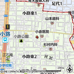 井上学園大東幼稚園周辺の地図
