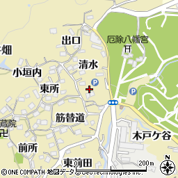 兵庫県神戸市須磨区多井畑清水24周辺の地図