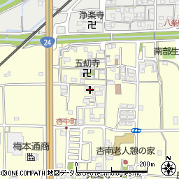 奈良県奈良市杏町319周辺の地図