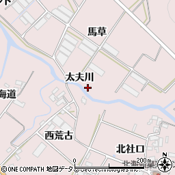 愛知県田原市野田町太夫川周辺の地図
