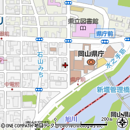 岡山県庁　教育庁保健体育課振興班周辺の地図