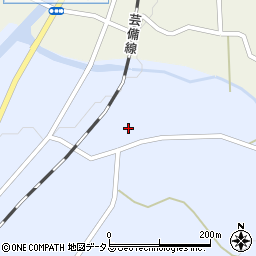 広島県安芸高田市甲田町上小原1111周辺の地図