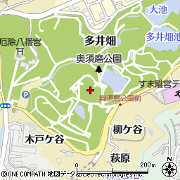 兵庫県神戸市須磨区多井畑出ノ谷周辺の地図