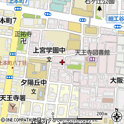 大阪府大阪市天王寺区上之宮町5-2周辺の地図