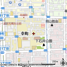 岡山県岡山市北区幸町5-23周辺の地図