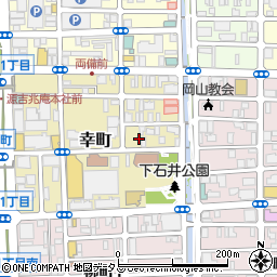 岡山県岡山市北区幸町5-22周辺の地図