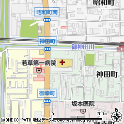 ｍａｎｄａｉ瓢箪山西店周辺の地図