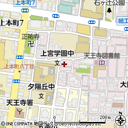 大阪府大阪市天王寺区上之宮町5-6周辺の地図