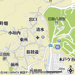 兵庫県神戸市須磨区多井畑清水23周辺の地図