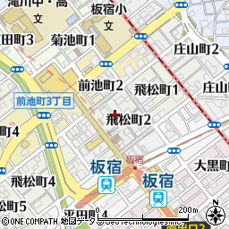 兵庫県神戸市須磨区飛松町2丁目周辺の地図