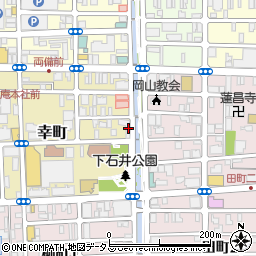 岡山県岡山市北区幸町5-13周辺の地図