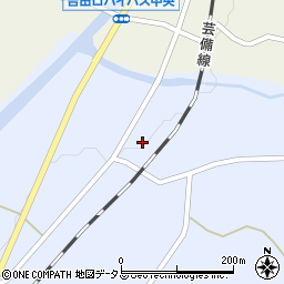 広島県安芸高田市甲田町上小原1186周辺の地図